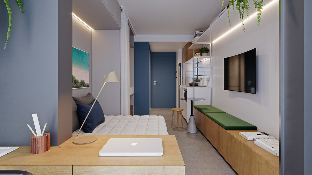 Studio à venda em São Paulo, Liberdade, com 1 quarto, 25,39m² - Renaldo Moura