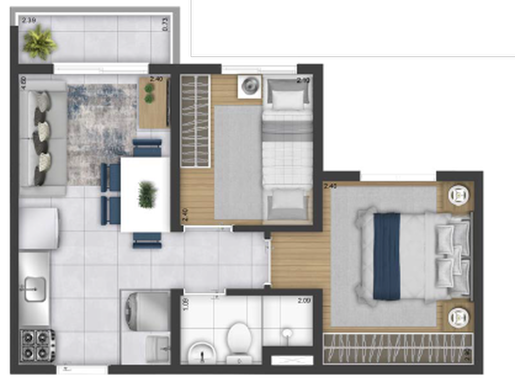 Apartamento, 2 quartos, 31 m² - Foto 20