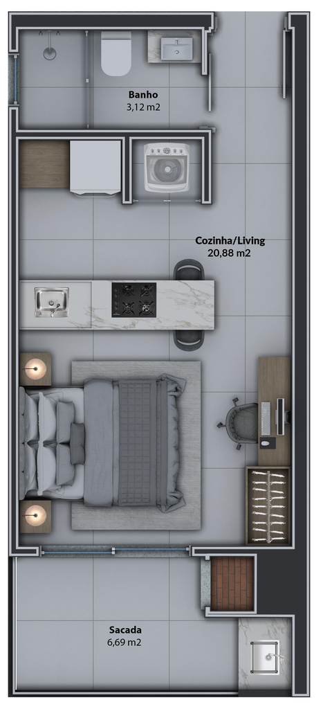 Apartamento, 2 quartos, 81 m² - Foto 55
