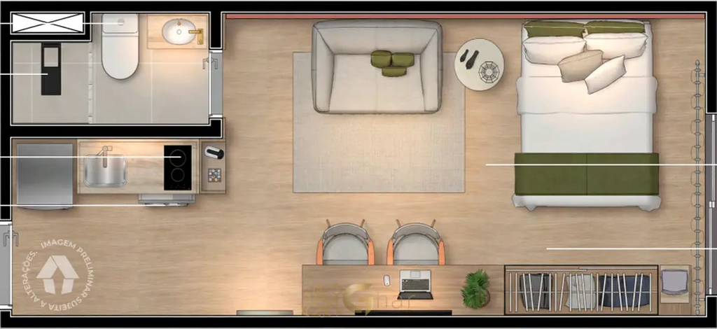 Apartamento, 1 quarto, 24 m² - Foto 39