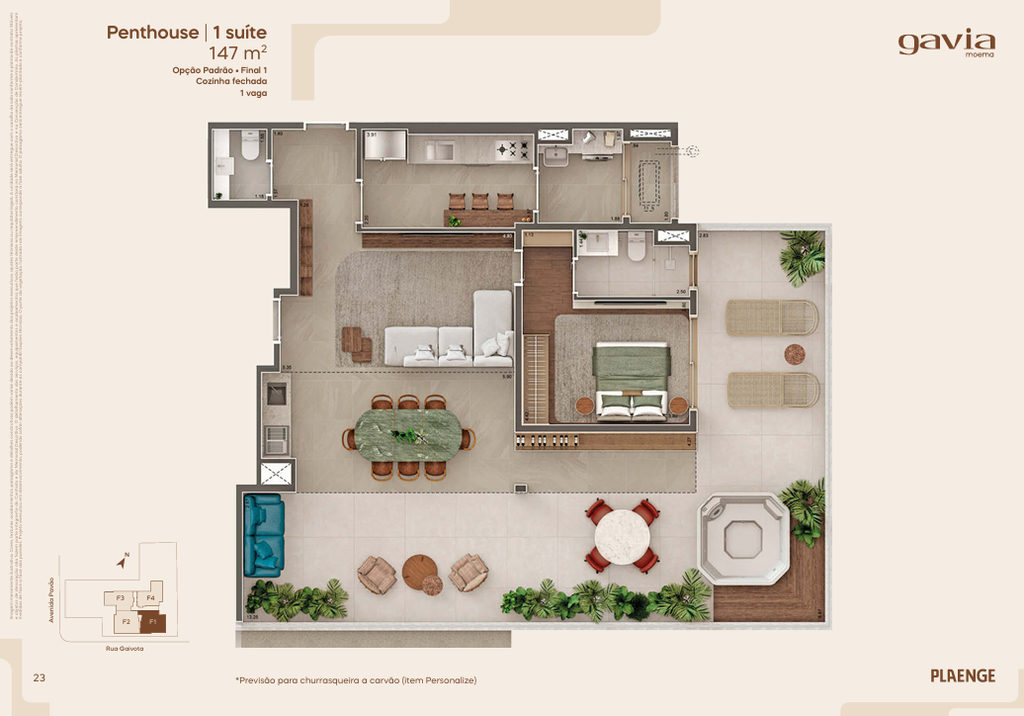 Cobertura, 1 quarto, 149 m² - Foto 25