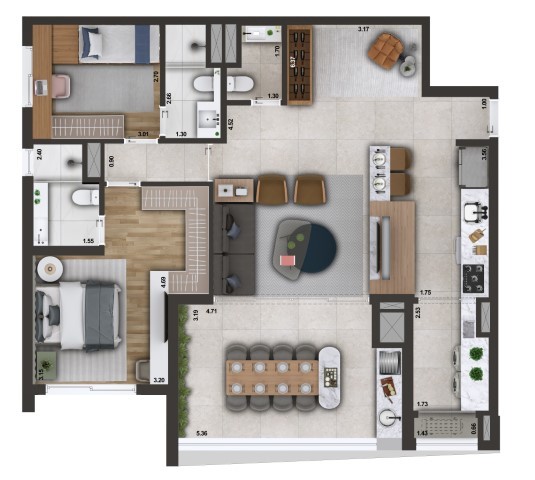 Apartamento à venda com 3 quartos, 105m² - Foto 36