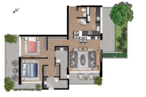 Apartamento, 2 quartos, 105 m² - Foto 23