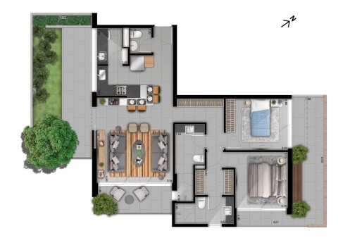 Apartamento, 2 quartos, 105 m² - Foto 24