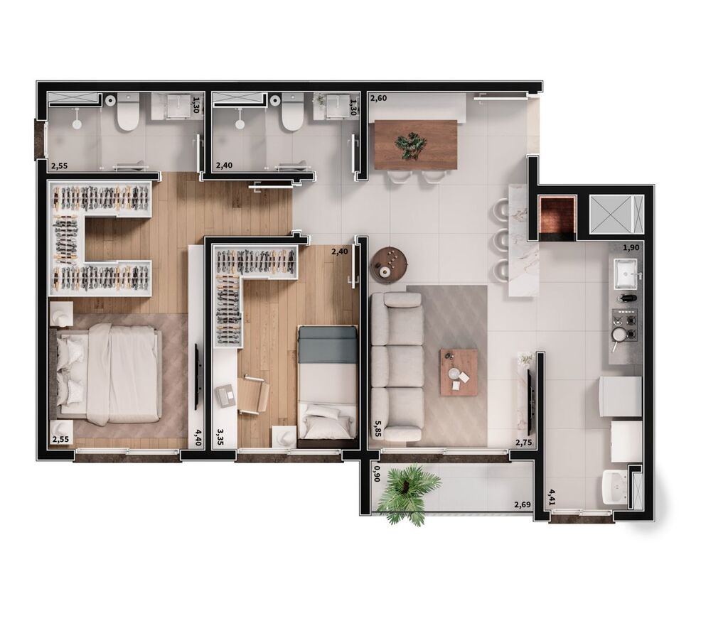 Apartamento à venda com 2 quartos, 62m² - Foto 18