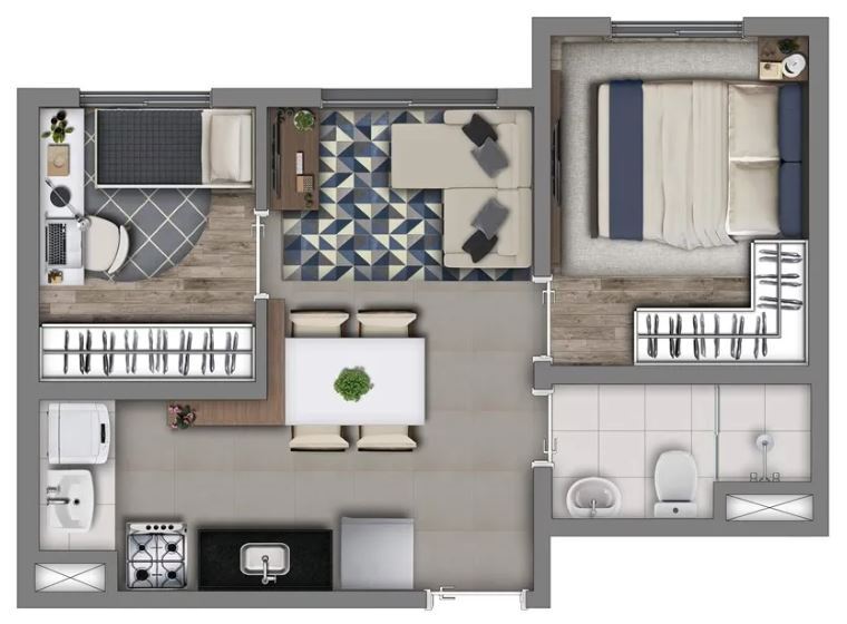 Apartamento, 1 quarto, 34 m² - Foto 13