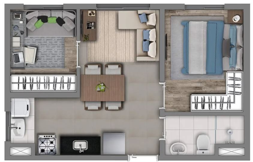Apartamento, 1 quarto, 34 m² - Foto 15