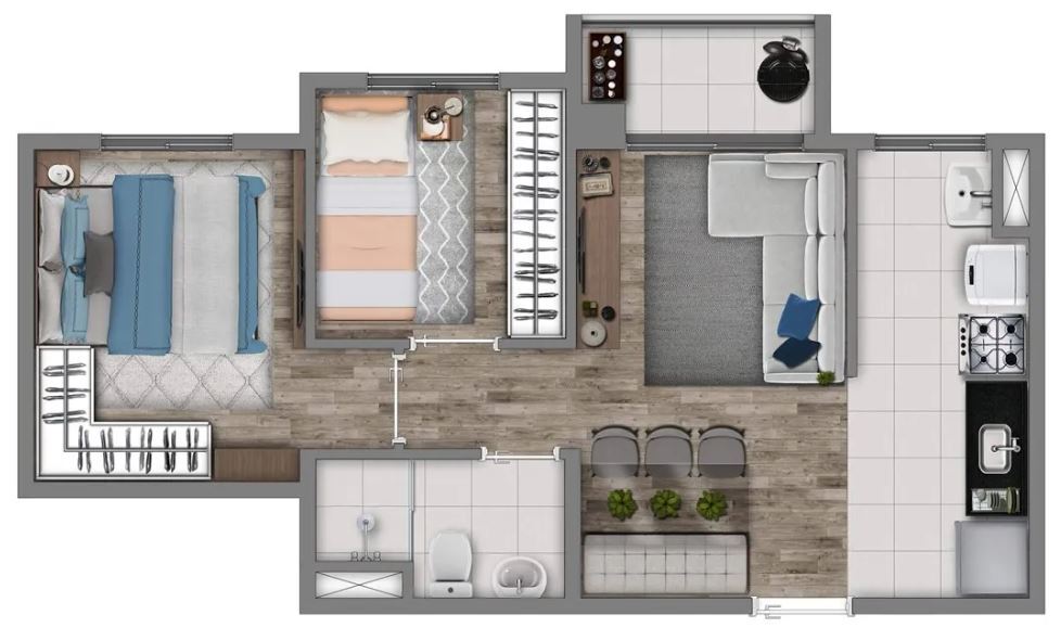 Apartamento, 1 quarto, 34 m² - Foto 16