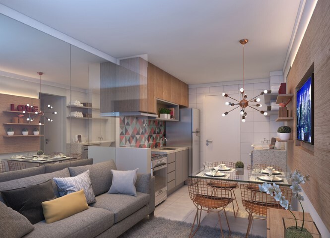 Apartamento à venda com 2 quartos, 32m² - Foto 3