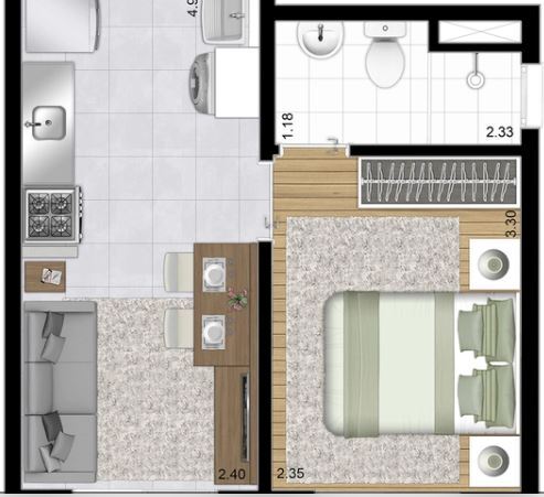 Apartamento, 1 quarto, 26 m² - Foto 26