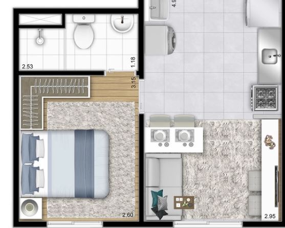 Apartamento, 1 quarto, 26 m² - Foto 28