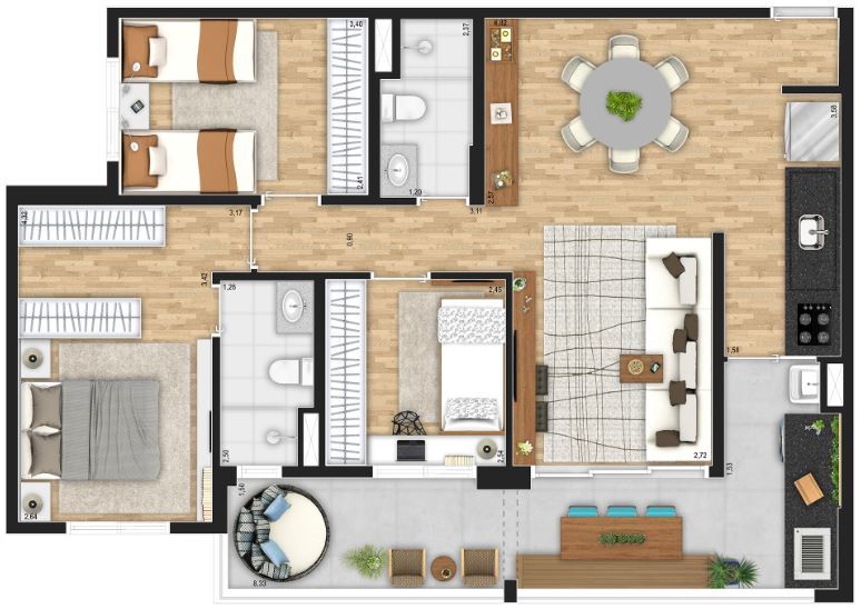 Apartamento, 3 quartos, 87 m² - Foto 25