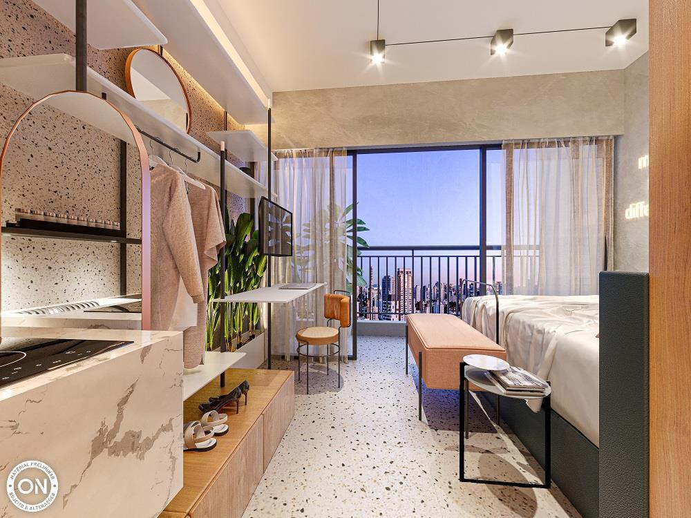 Studio à venda em São Paulo, Santo Amaro, com 1 quarto, 22,48m² - Renaldo Moura