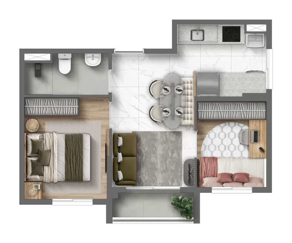 Apartamento, 2 quartos, 32 m² - Foto 27