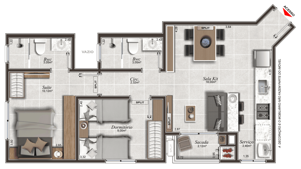 Apartamento, 2 quartos, 56 m² - Foto 10