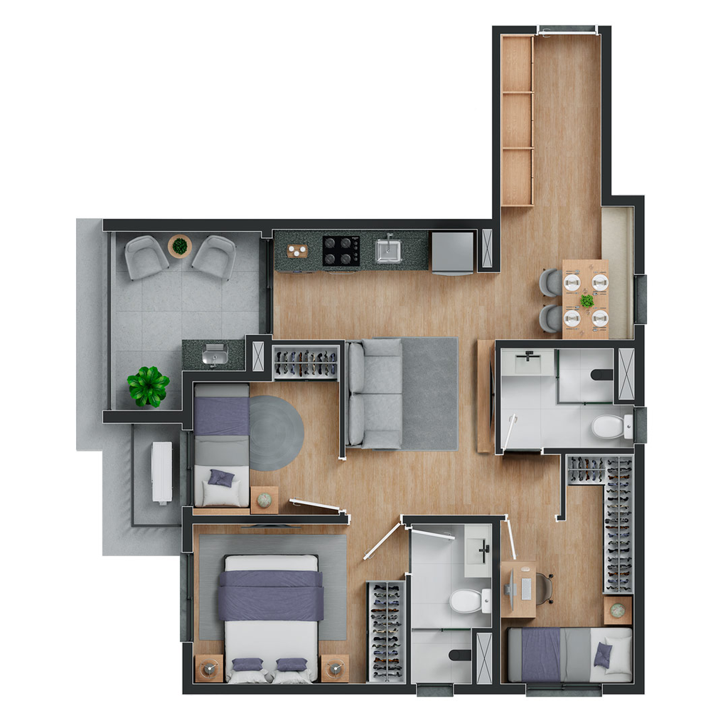 Apartamento, 2 quartos, 37 m² - Foto 36