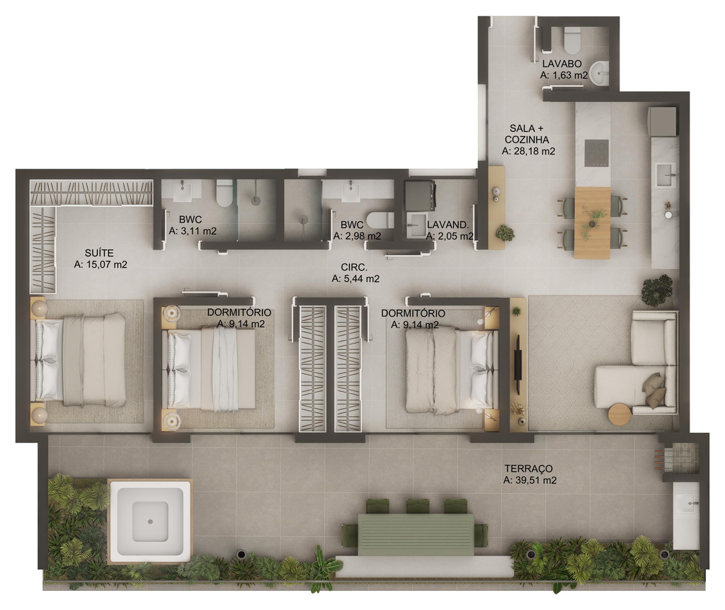 Apartamento, 4 quartos, 117 m² - Foto 43
