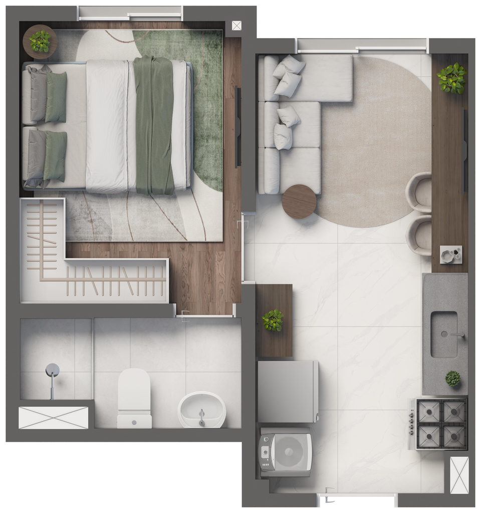 Apartamento, 1 quarto, 24 m² - Foto 30