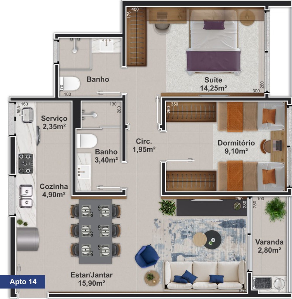 Apartamento, 2 quartos, 62 m² - Foto 31