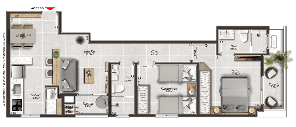 Apartamento, 2 quartos, 56 m² - Foto 13