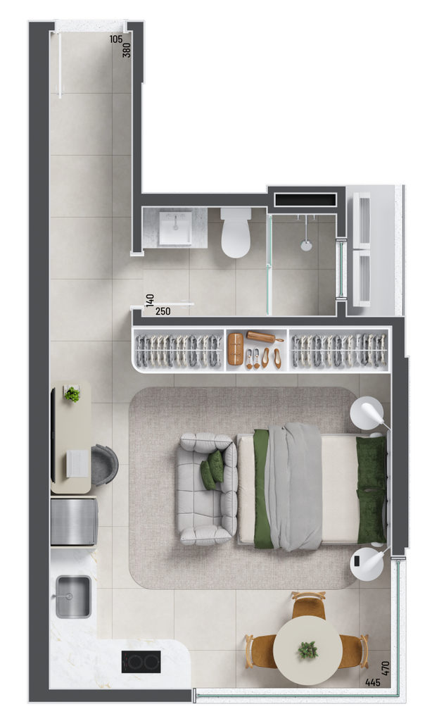Apartamento, 1 quarto, 31 m² - Foto 31