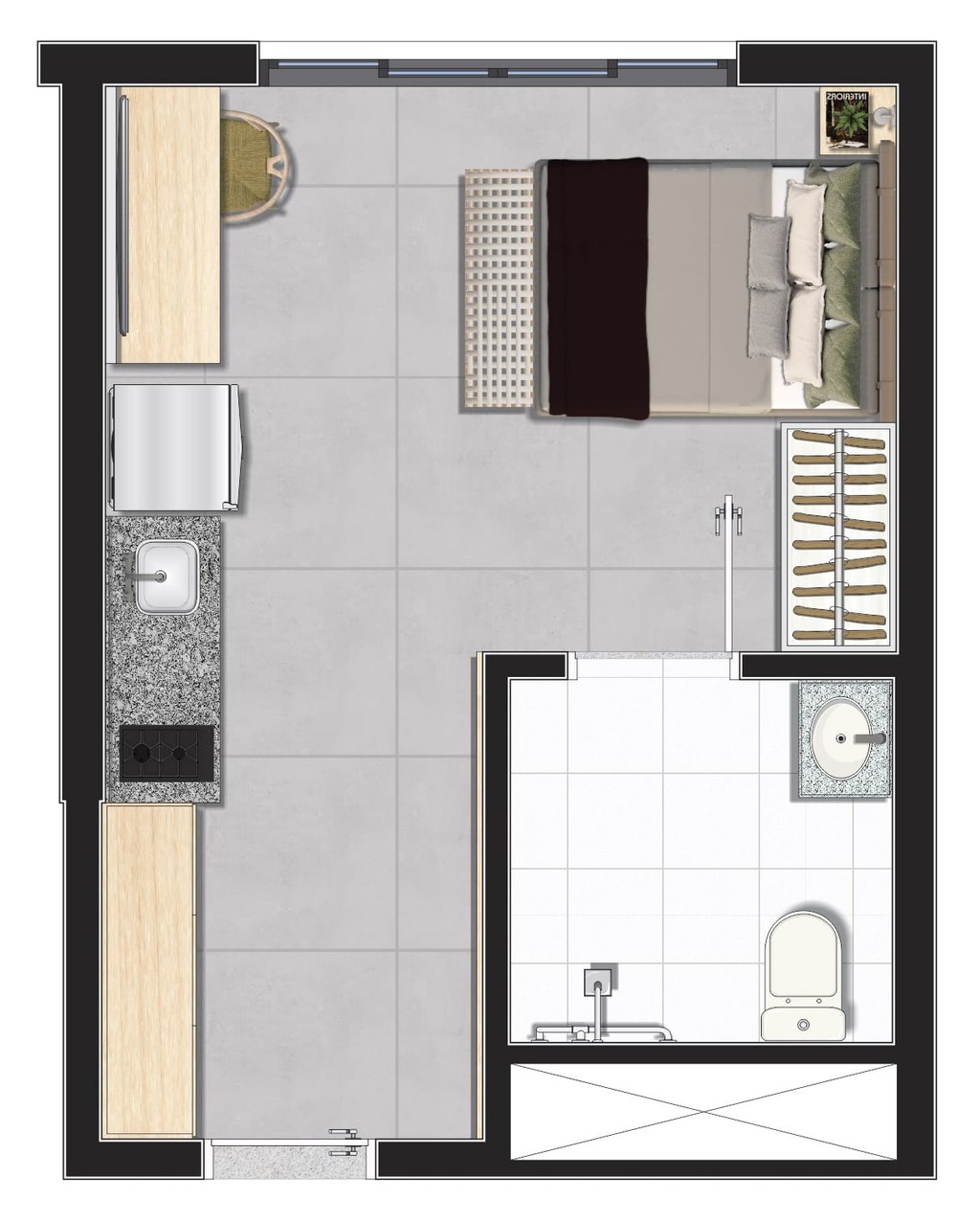 Kitnet-Studio, 24 m² - Foto 3