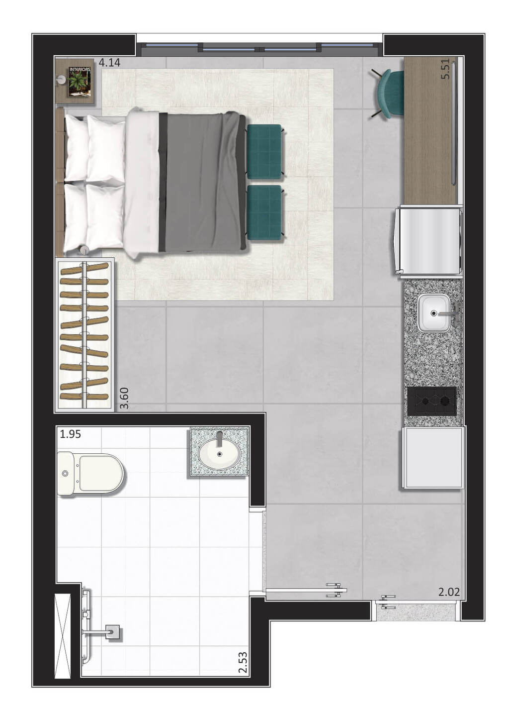 Kitnet-Studio, 24 m² - Foto 4