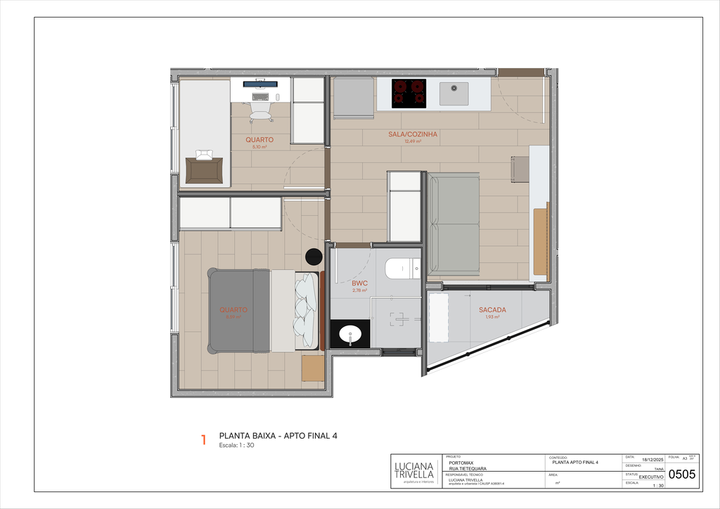 Apartamento, 1 quarto, 34 m² - Foto 33