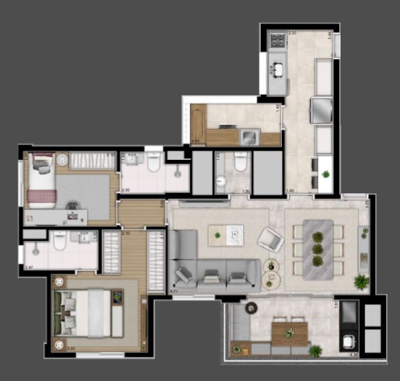 Apartamento, 4 quartos, 129 m² - Foto 17