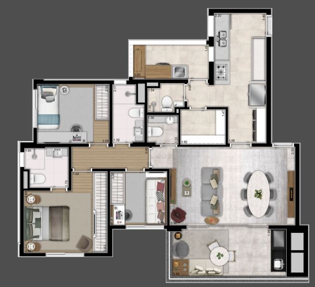 Apartamento, 4 quartos, 129 m² - Foto 19