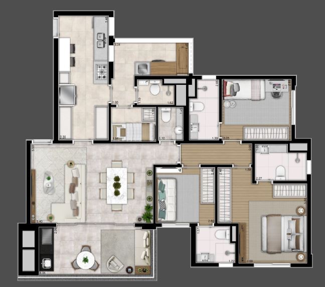 Apartamento, 4 quartos, 129 m² - Foto 20