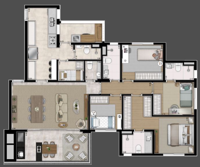 Apartamento, 4 quartos, 129 m² - Foto 21