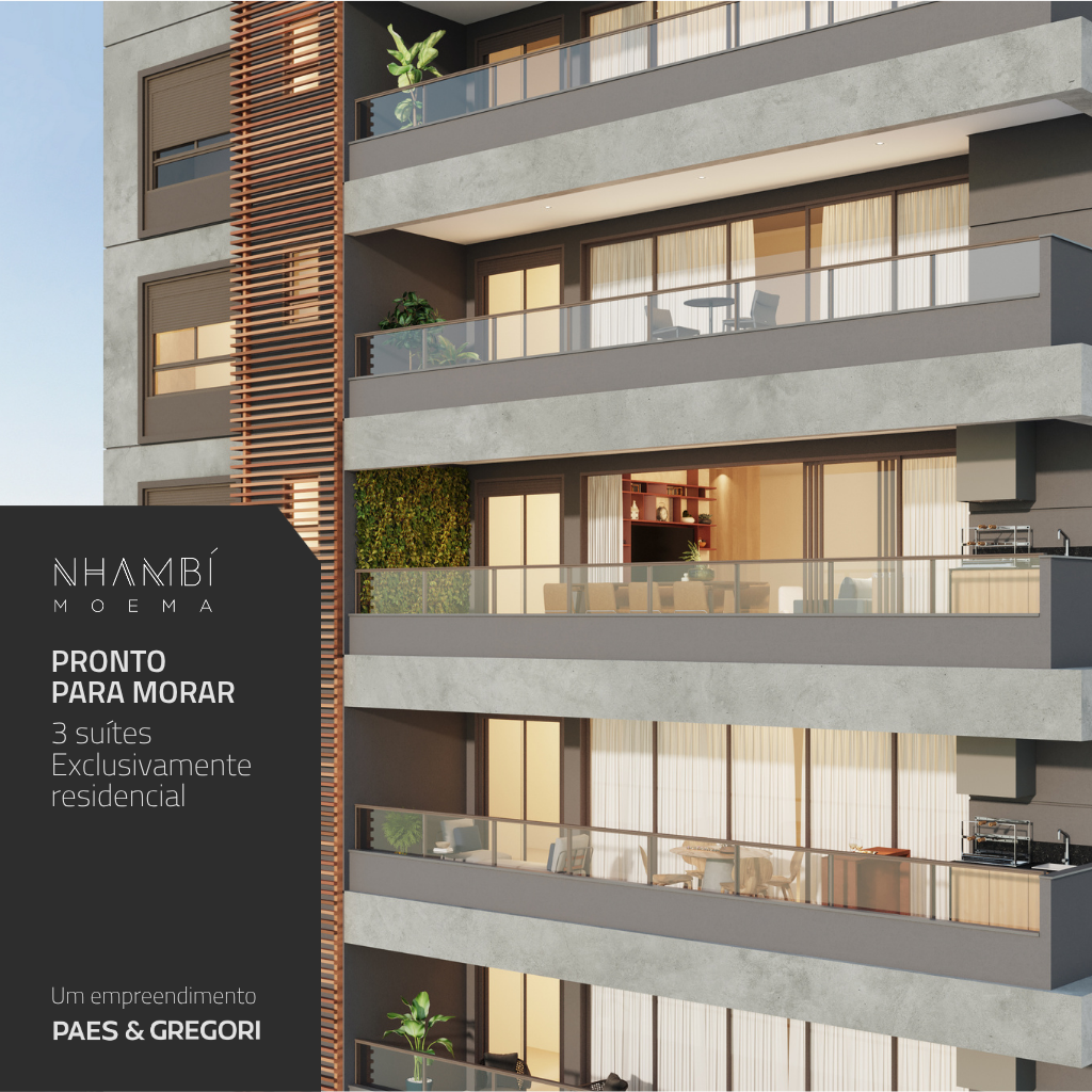 Apartamento à venda em São Paulo, Moema, com 3 quartos, 121,43m² - Meu Apartamento