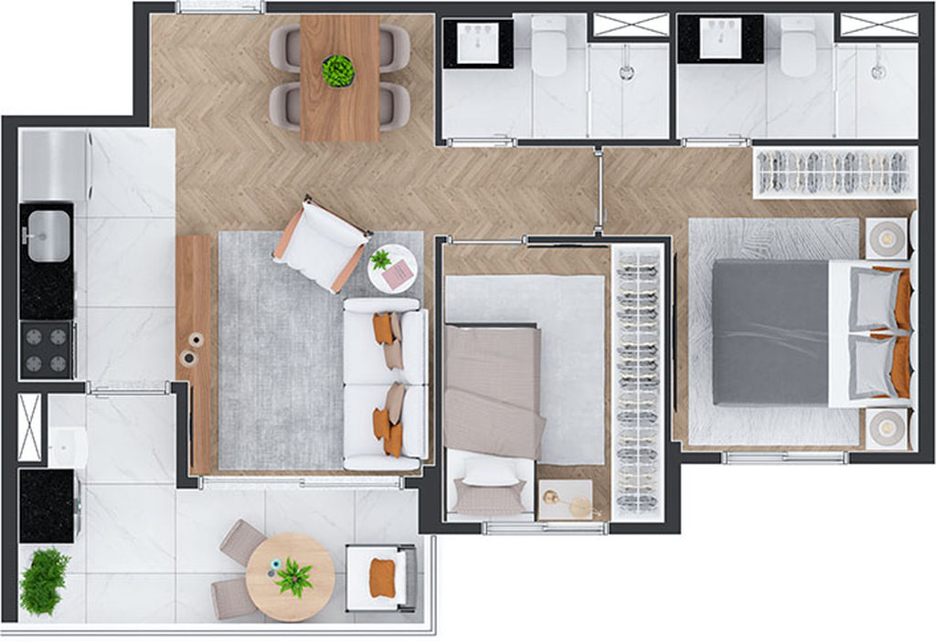 Apartamento, 2 quartos, 88 m² - Foto 24