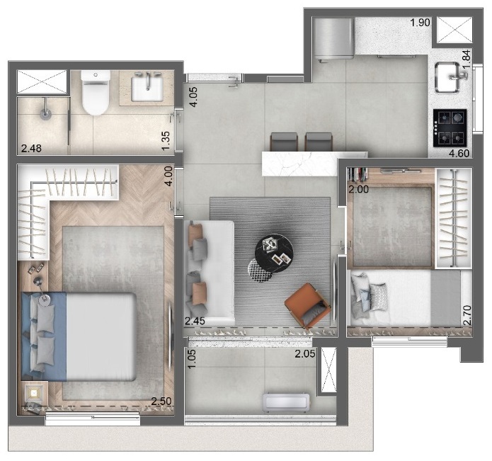 Apartamento, 1 quarto, 30 m² - Foto 13