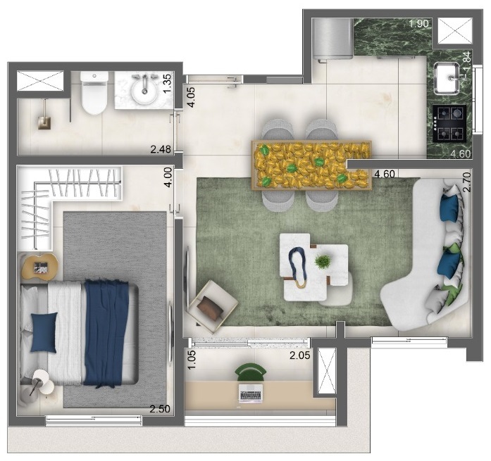Apartamento, 1 quarto, 30 m² - Foto 14