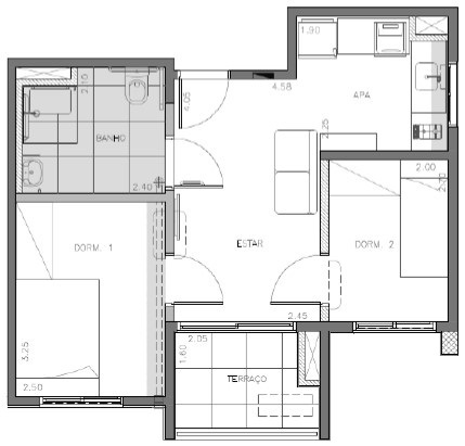 Apartamento, 2 quartos, 44 m² - Foto 13