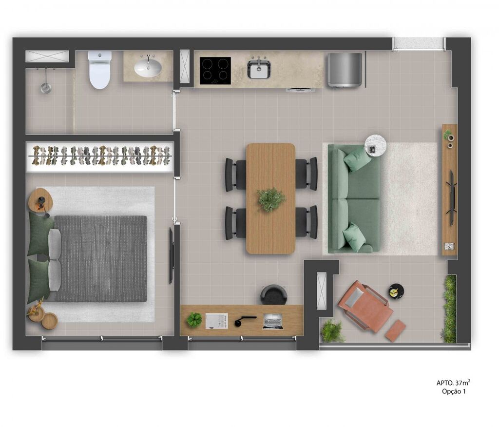Apartamento, 2 quartos, 38 m² - Foto 34
