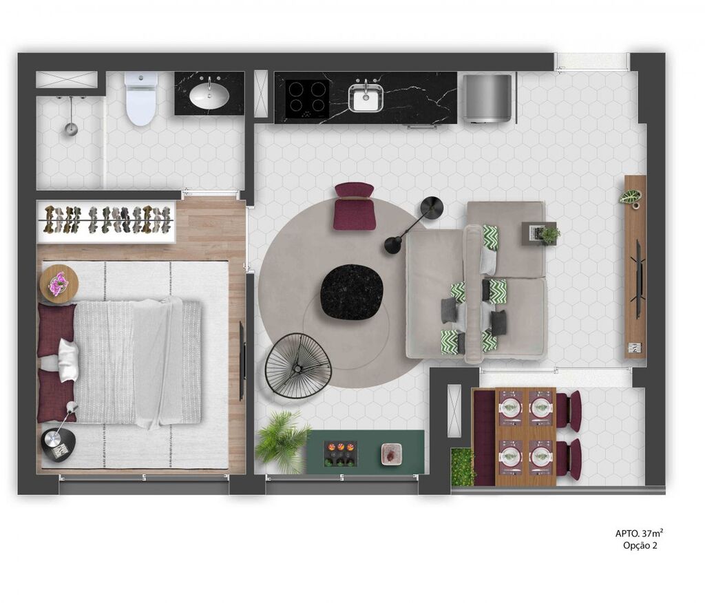 Apartamento, 2 quartos, 38 m² - Foto 35