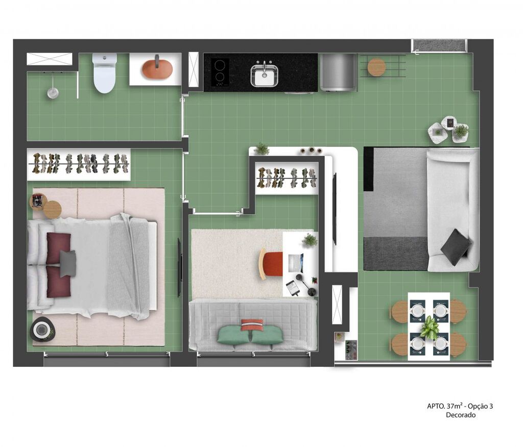 Apartamento, 2 quartos, 38 m² - Foto 36