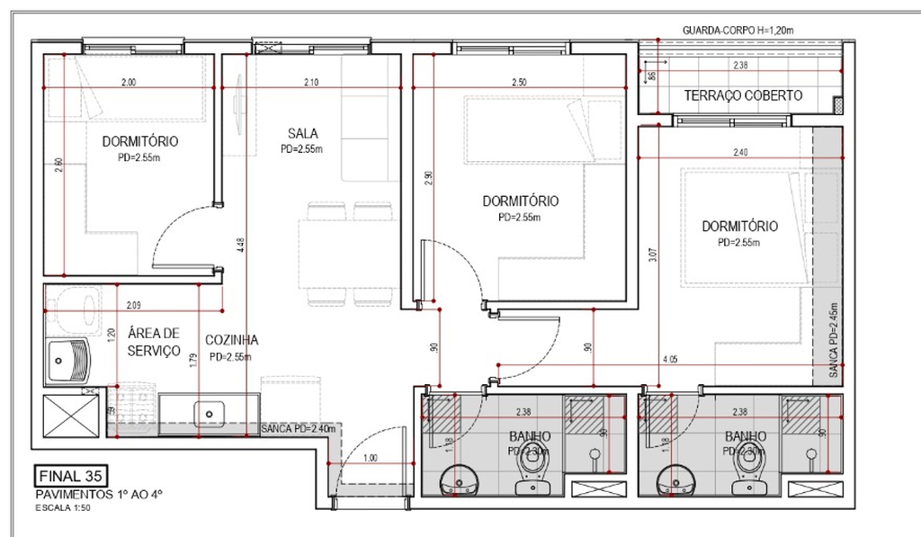 Apartamento, 2 quartos, 33 m² - Foto 26
