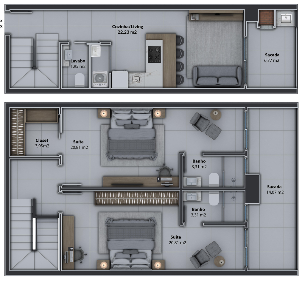 Apartamento, 2 quartos, 81 m² - Foto 73