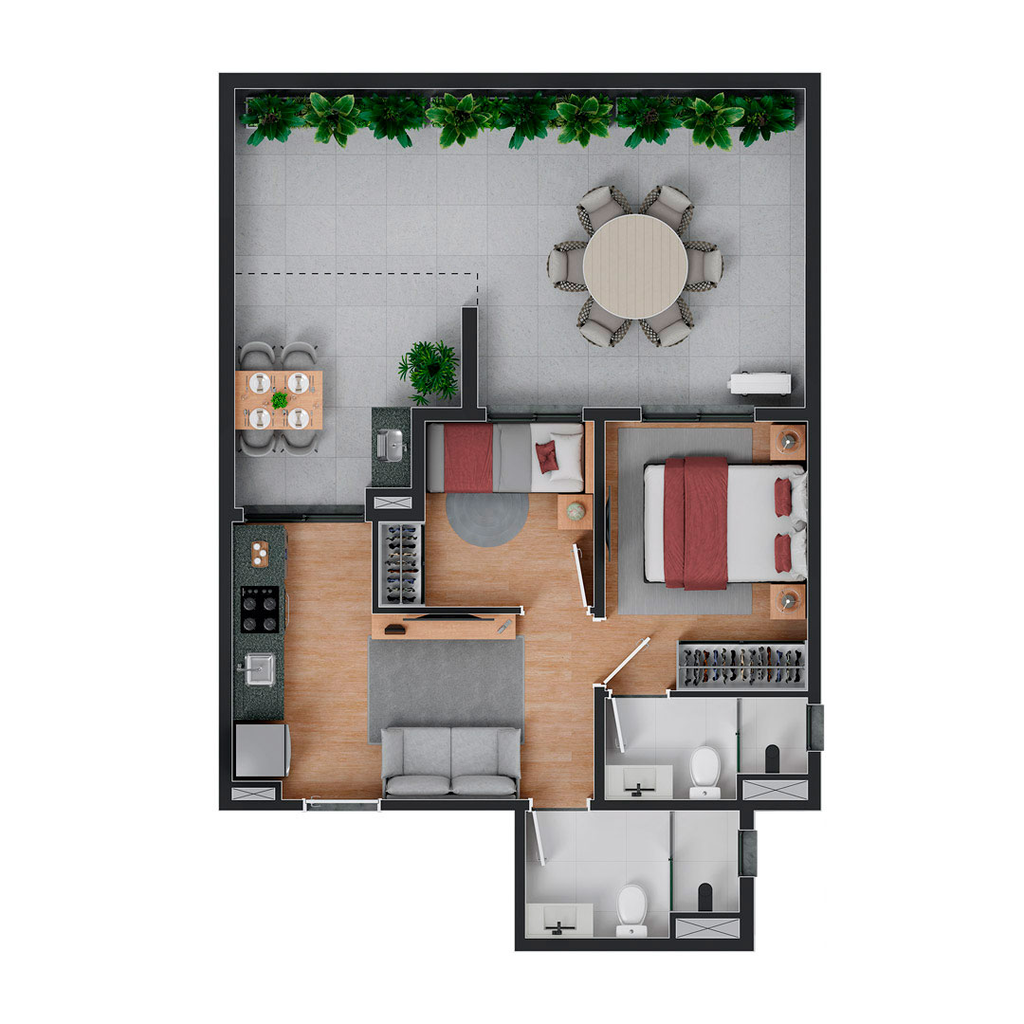 Apartamento, 2 quartos, 37 m² - Foto 37