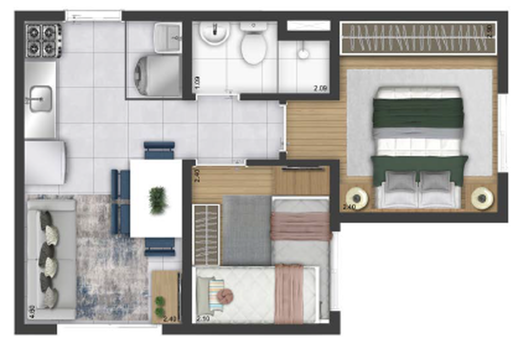 Apartamento, 2 quartos, 31 m² - Foto 18