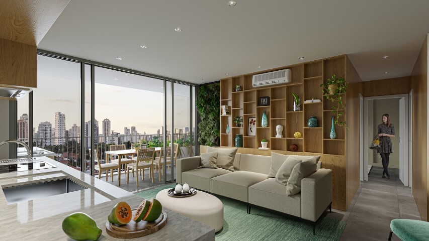 Apartamento Garden à venda em São Paulo, Jardim Anália Franco, com 1 quarto, 58,03m² - Renaldo Moura