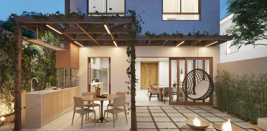 Casa de condomínio à venda em Campinas, Residencial Estância Eudóxia (Barão Geraldo), com 3 quartos, 138,54m² - GMC Houses & Areas