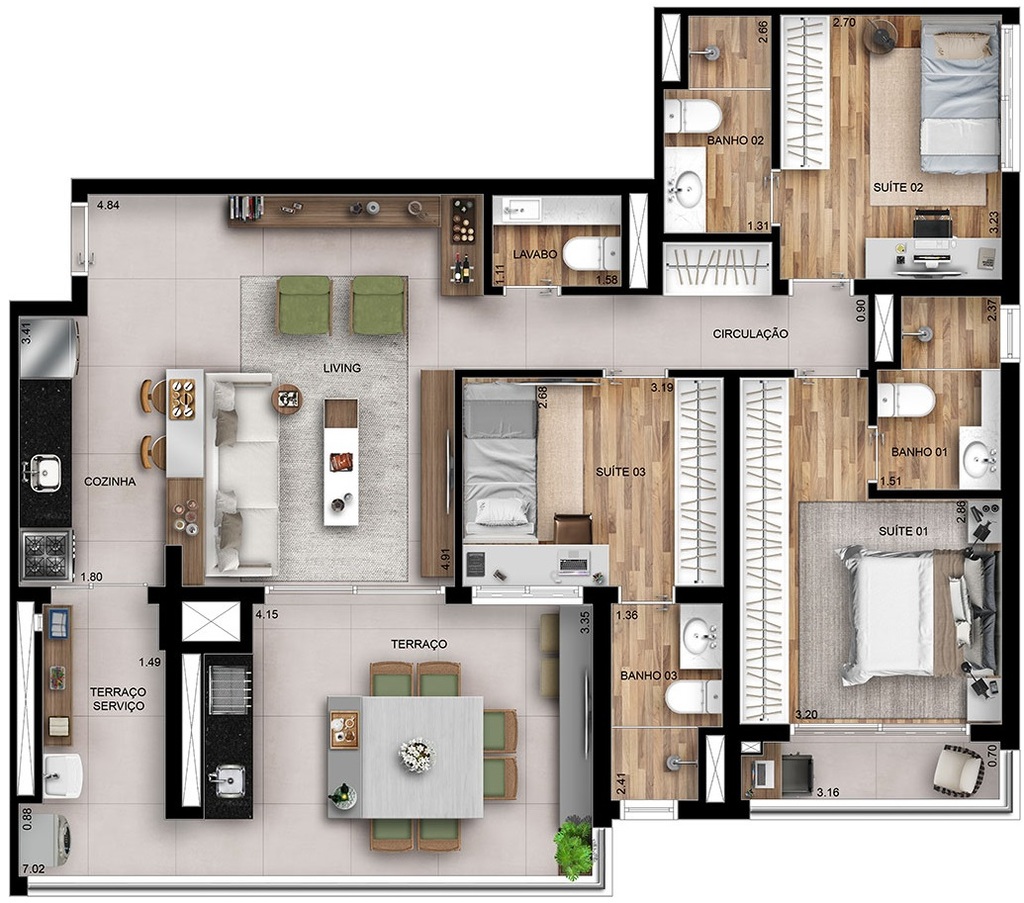 Apartamento, 3 quartos, 112 m² - Foto 19