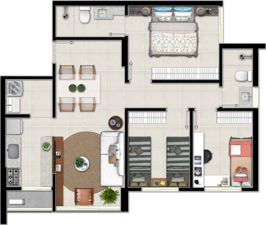 Apartamento, 3 quartos, 96 m² - Foto 32