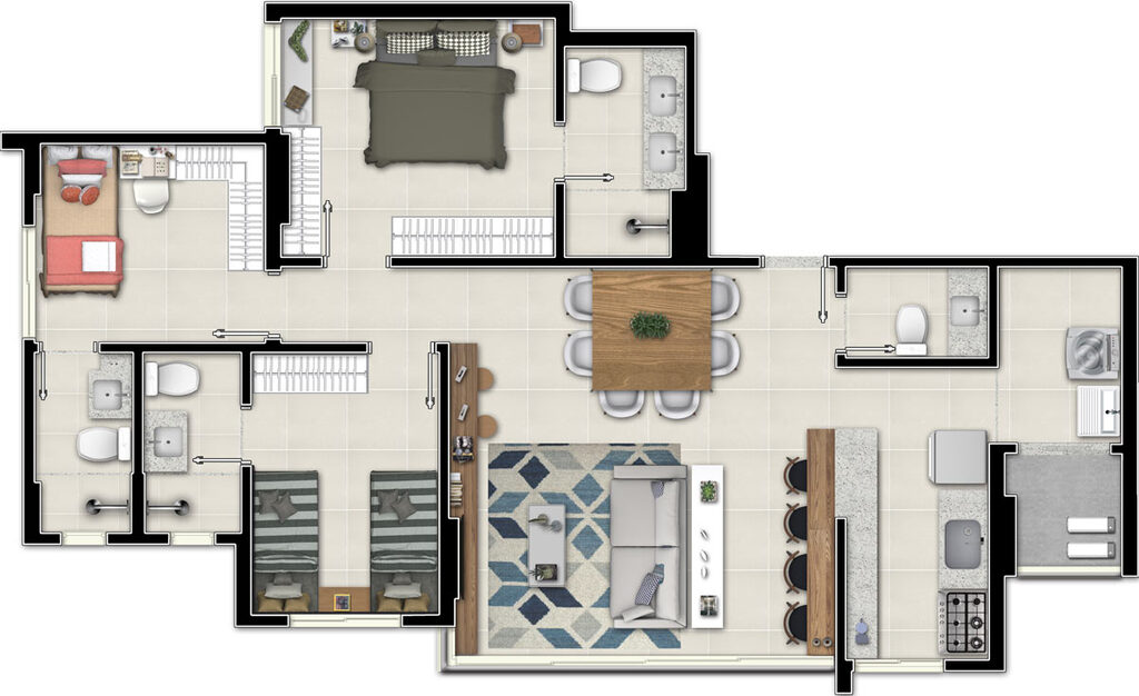 Apartamento, 3 quartos, 96 m² - Foto 33