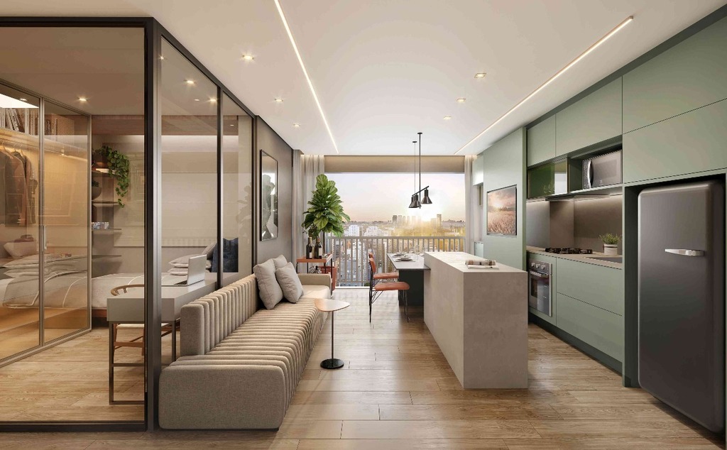 Apartamento Garden à venda em São Paulo, Bela Vista, com 1 quarto, 53,05m² - Meu Apartamento